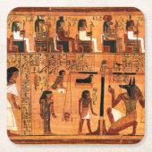 Ägyptischer Royal Papyrus Rechteckiger Pappuntersetzer (Vorderseite)
