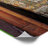 Ägyptischer Sarkophag, bedeckt mit Hieroglyphen (p Poster (Ecke)