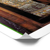 Ägyptischer Sarkophag, bedeckt mit Hieroglyphen (p Poster (Ecke)