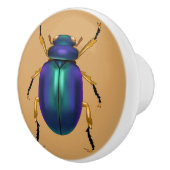 Ägyptischer Scarabäus-Käfer Keramikknauf (Rechts)