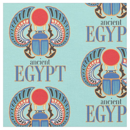 ägyptischer Scharab-Käfer Ägypten Stoff (Nahaufnahme)