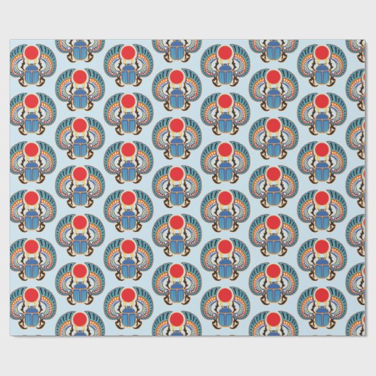 Ägyptischer Scharfkäfer Geschenkpapier (Flach)