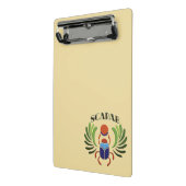 Ägyptischer Skarab-Käfer. Klassik des alten Ägypte Mini Klemmbrett (Gewinkelt2)