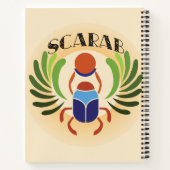 Ägyptischer Skarab-Käfer. Klassik des alten Ägypte Notizblock (Rückseite)
