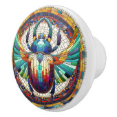 Ägyptischer Skarab-Käfer - Mosaikkunst Keramikknauf (Rechts)