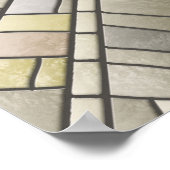 Ägyptischer Skarab-Käfer - Mosaikkunst Poster (Ecke)