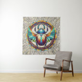 Ägyptischer Skarab-Käfer - Mosaikkunst Wandteppich (Beispiel)