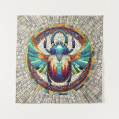 Ägyptischer Skarab-Käfer - Mosaikkunst Wandteppich (Vorderseite)