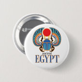 ägyptischer Skarabäenkäfer Altes Ägypten Button (Vorne & Hinten)