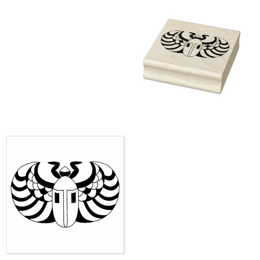 Ägyptischer Skarabäenkäfer mit Abstrakten Markieru Gummistempel (Stempel)