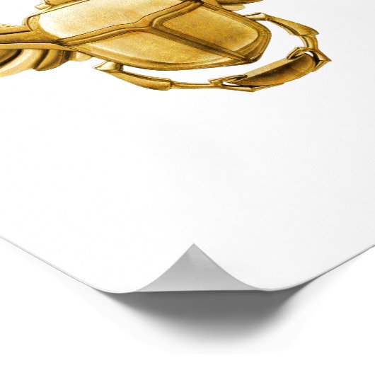 Ägyptischer Skarabäus Poster (Ecke)