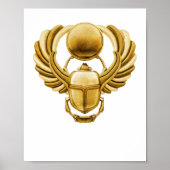 Ägyptischer Skarabäus Poster (Vorne)
