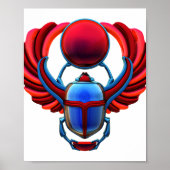 Ägyptischer Skarabäus Poster (Vorne)