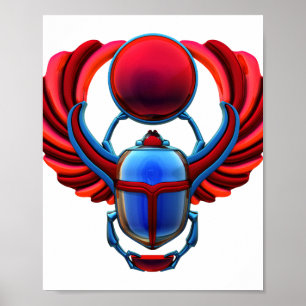 Ägyptischer Skarabäus Poster