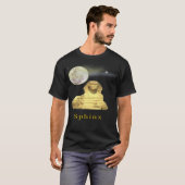 Ägyptischer Sphinx-Schwarzer T - Shirt (Vorne ganz)