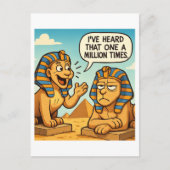 Ägyptischer Sphinx Spaß Cartoon Postcard Postkarte (Vorderseite)
