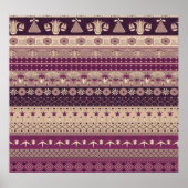 Ägyptischer Stamm: Alt nahtlos Poster (Vorne)