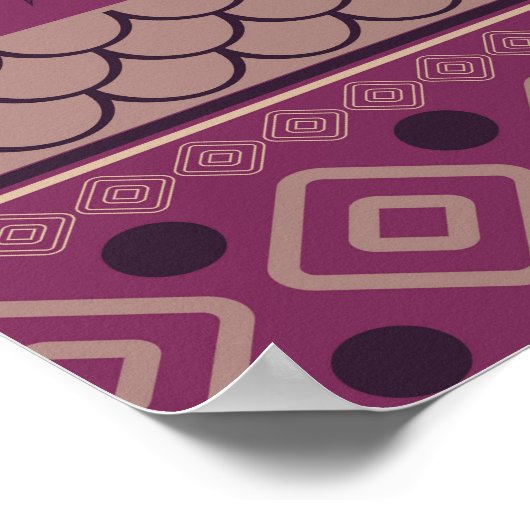 Ägyptischer Stamm: Alt nahtlos Poster (Ecke)