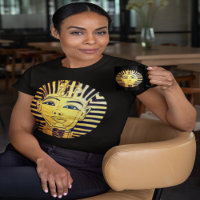 Ägyptischer Stil Schwarz und Gold Pharao