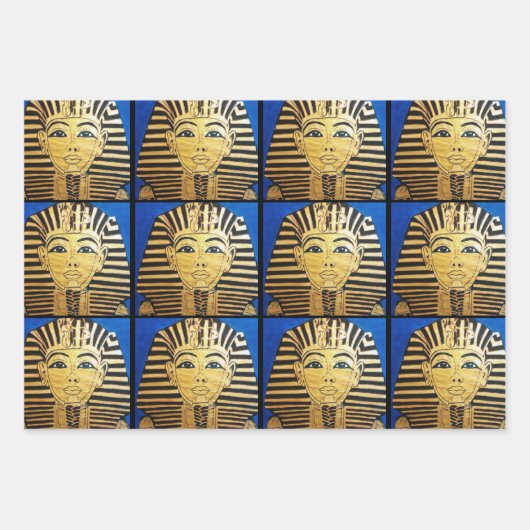 "Ägyptischer Stil" Wrapping Paper Sheet Set Geschenkpapier Set (Vorderseite)
