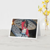 Ägyptischer Tanoura-Tänzer Karte (Gelbe Blume)