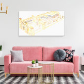 Ägyptischer Tempel Leinwanddruck (Insitu (Wohnzimmer))