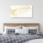 Ägyptischer Tempel Leinwanddruck (Insitu (Schlafzimmer))