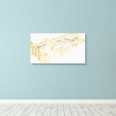 Ägyptischer Tempel Leinwanddruck (Insitu (Holzboden))
