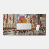 ÄGYPTISCHER TEMPEL SCHREIBTISCHUNTERLAGE (Tastatur & Maus)