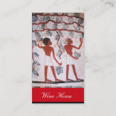 ÄGYPTISCHER WEINKREIS HARVEST Weiße Perle Visitenkarte (Rückseite)