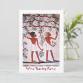 ÄGYPTISCHER WEINWEIN - PARTY EINLADUNG (Stehend Vorderseite)