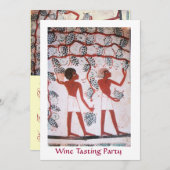 ÄGYPTISCHER WEINWEIN - PARTY EINLADUNG (Vorne/Hinten)