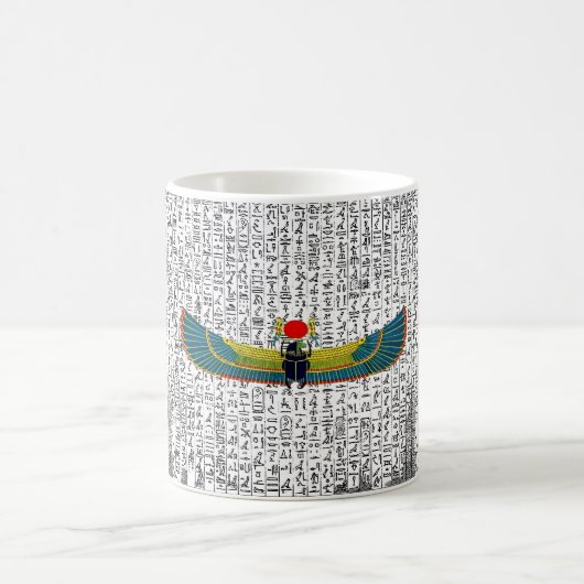 Ägyptischer Winged Scarab Mouse Pad Kaffeetasse (Mittel)