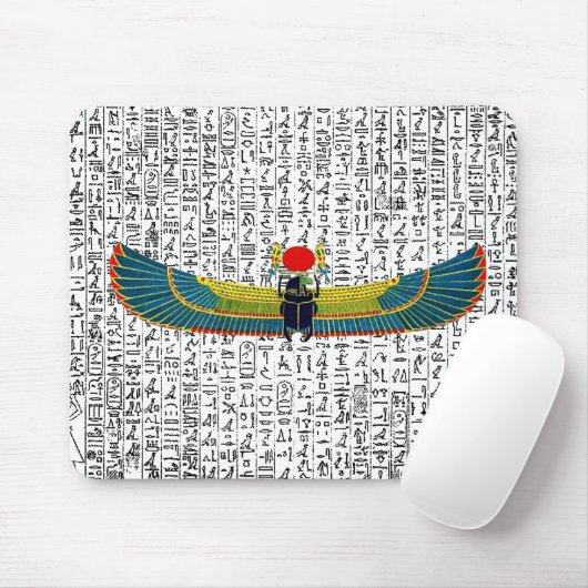 Ägyptischer Winged Scarab Mousepad (Mit Mouse)