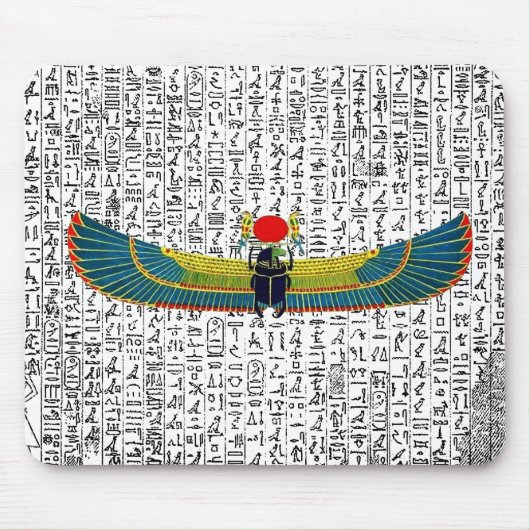 Ägyptischer Winged Scarab Mousepad (Vorne)