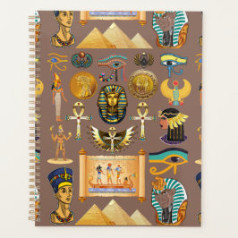 Ägyptisches altes Hieroglyphenmuster-Symbol Planer