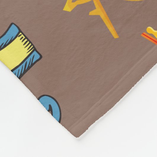 Ägyptisches altes Hieroglyphisches Muster Fleecedecke (Ecke)