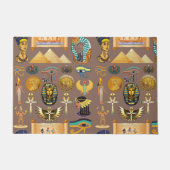 Ägyptisches altes Hieroglyphisches Muster Fußmatte (Vorderseite)