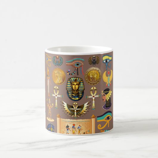 Ägyptisches altes Hieroglyphisches Muster Kaffeetasse (Mittel)