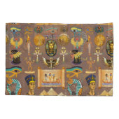 Ägyptisches altes Hieroglyphisches Muster Kissenbezug (Rückseite-Links)