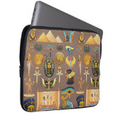 Ägyptisches altes Hieroglyphisches Muster Laptopschutzhülle (Vorne Rechts)