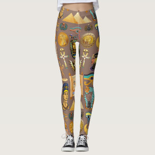 Ägyptisches altes Hieroglyphisches Muster Leggings