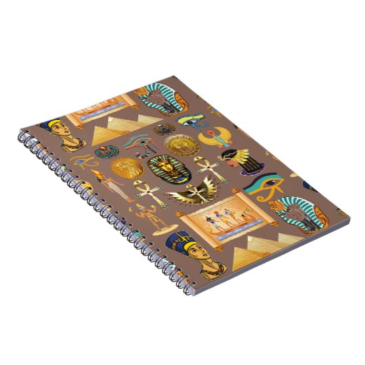 Ägyptisches altes Hieroglyphisches Muster Notizblock (Rechte Seite)