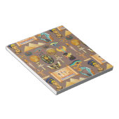 Ägyptisches altes Hieroglyphisches Muster Notizblock (angewinkelt)