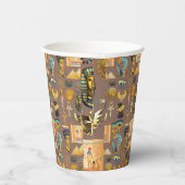 Ägyptisches altes Hieroglyphisches Muster Pappbecher (Rechts)