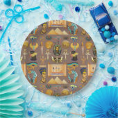 Ägyptisches altes Hieroglyphisches Muster Pappteller (Party)