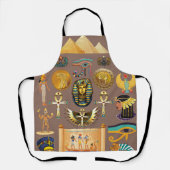 Ägyptisches altes Hieroglyphisches Muster Schürze (Vorderseite)