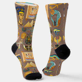 Ägyptisches altes Hieroglyphisches Muster Socken