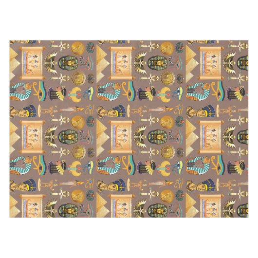 Ägyptisches altes Hieroglyphisches Muster Tischdecke (Vorderseite (Horizontal))