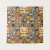 Ägyptisches altes Hieroglyphisches Muster Wandteppich (Vorderseite)